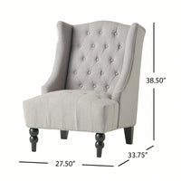 Luxurious High-Back Club Chair For Elegant Living Spaces