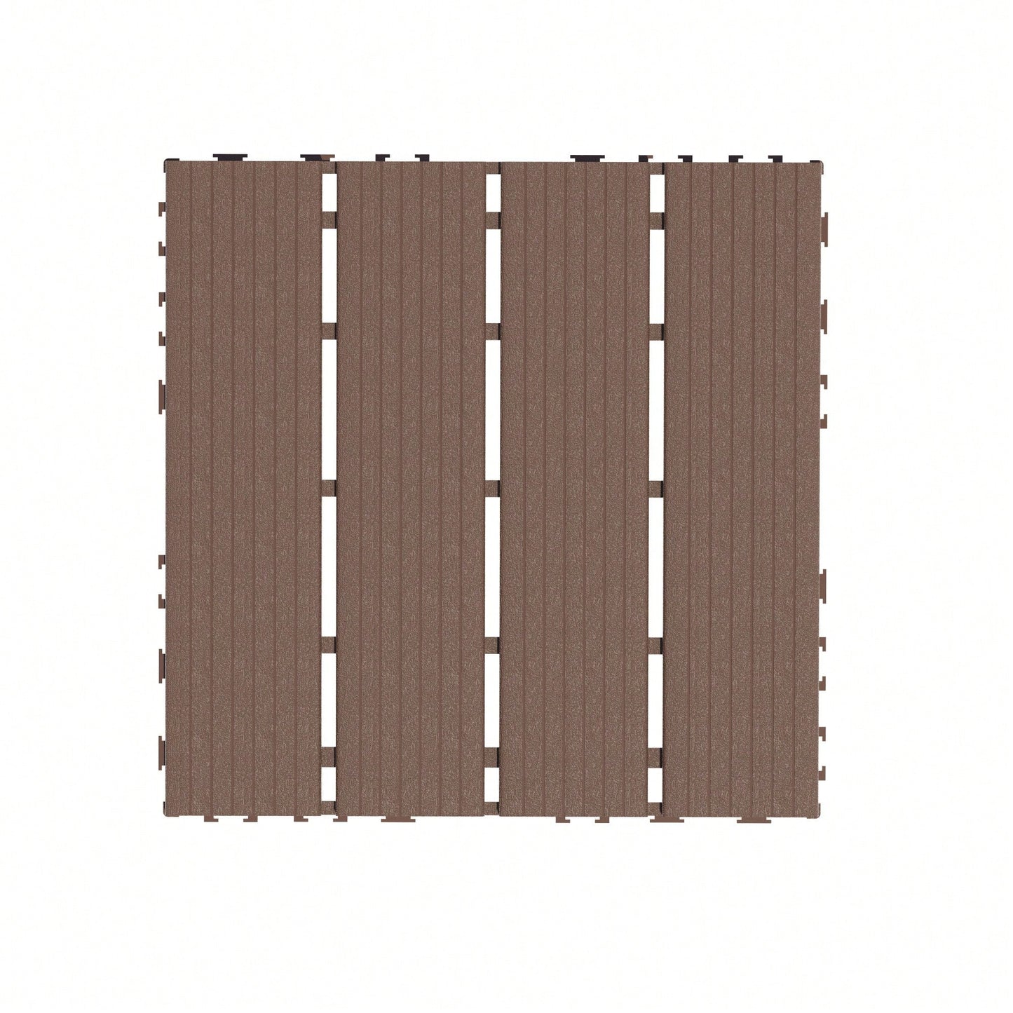 Waterproof Interlocking Patio Deck Tiles 12x12 Inch 44 Pack For Outdoor Use Poolside Balcony Backyard Brown