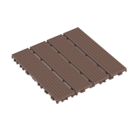 Waterproof Interlocking Patio Deck Tiles 12x12 Inch 44 Pack For Outdoor Use Poolside Balcony Backyard Brown