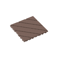 Waterproof Interlocking Patio Deck Tiles 12x12 Inch 44 Pack For Outdoor Use Poolside Balcony Backyard Brown