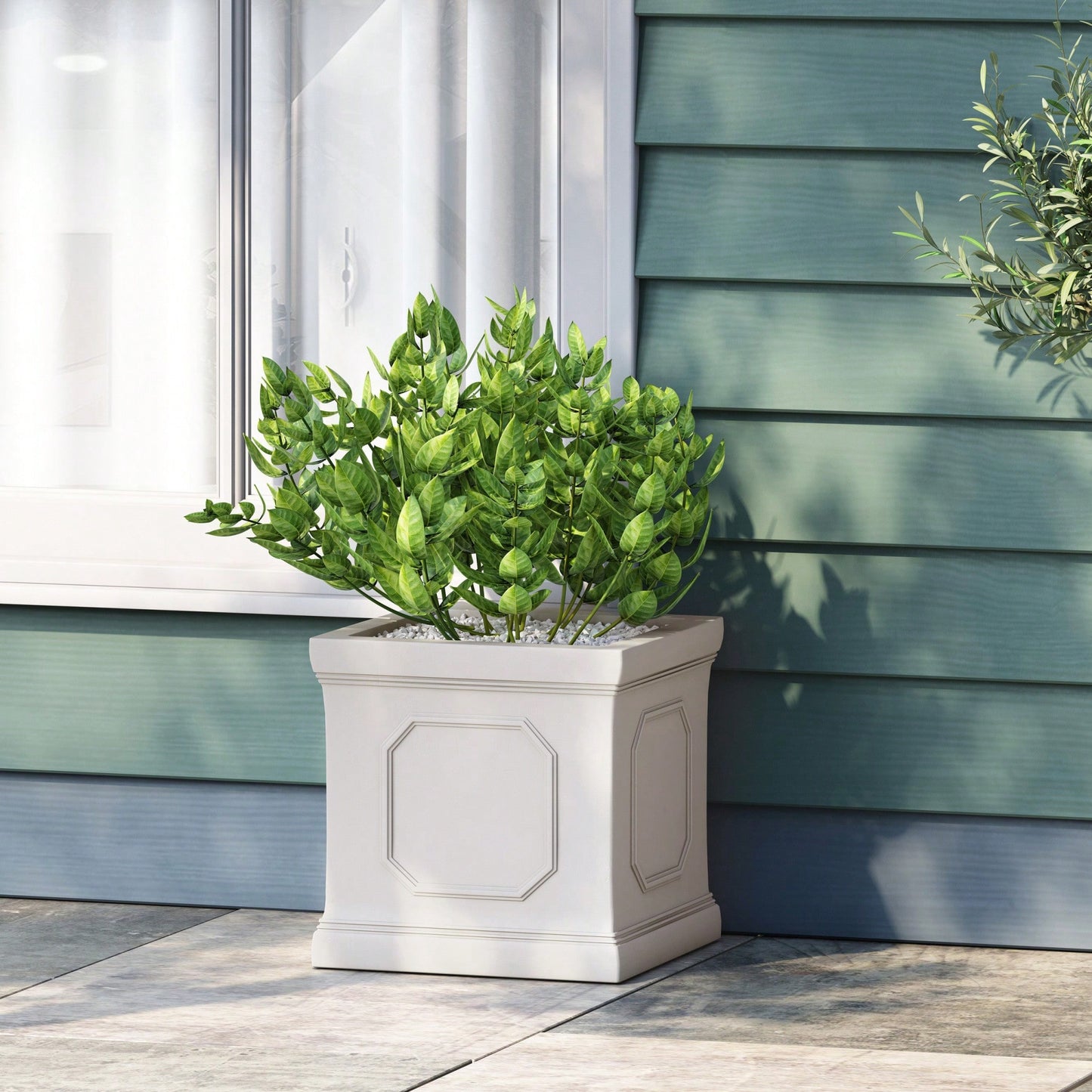 Premium MGO Planter For Indoor And Outdoor Gardening - Durable, Lightweight, And Friendly Design