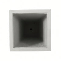 13x28.5 Inch White Outdoor Modern MGO Cast Stone Planter For Stylish Garden Decor