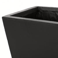 13x28.5 Inch White Outdoor Modern MGO Cast Stone Planter For Stylish Garden Decor