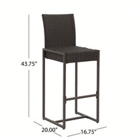 Stylish And Durable Outdoor Patio Bar Stool For Comfortable Seating