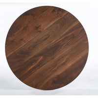 Modern Round Dining Table With Cross Metal Legs And Oak MDF Top Space Saving Design 90x90x75cm For Living Room And Kitchen