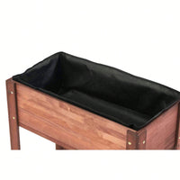 Elevated Wooden Raised Garden Bed With Legs 31x31x16 Inch For Outdoor Plants Flowers Vegetables Herbs