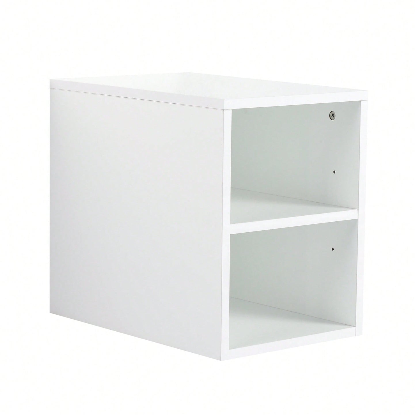 Glossy White 12 Inch Wall Mounted Storage Shelves For Small Bathrooms And Home Organization