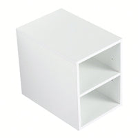 Glossy White 12 Inch Wall Mounted Storage Shelves For Small Bathrooms And Home Organization