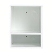 Glossy White 12 Inch Wall Mounted Storage Shelves For Small Bathrooms And Home Organization