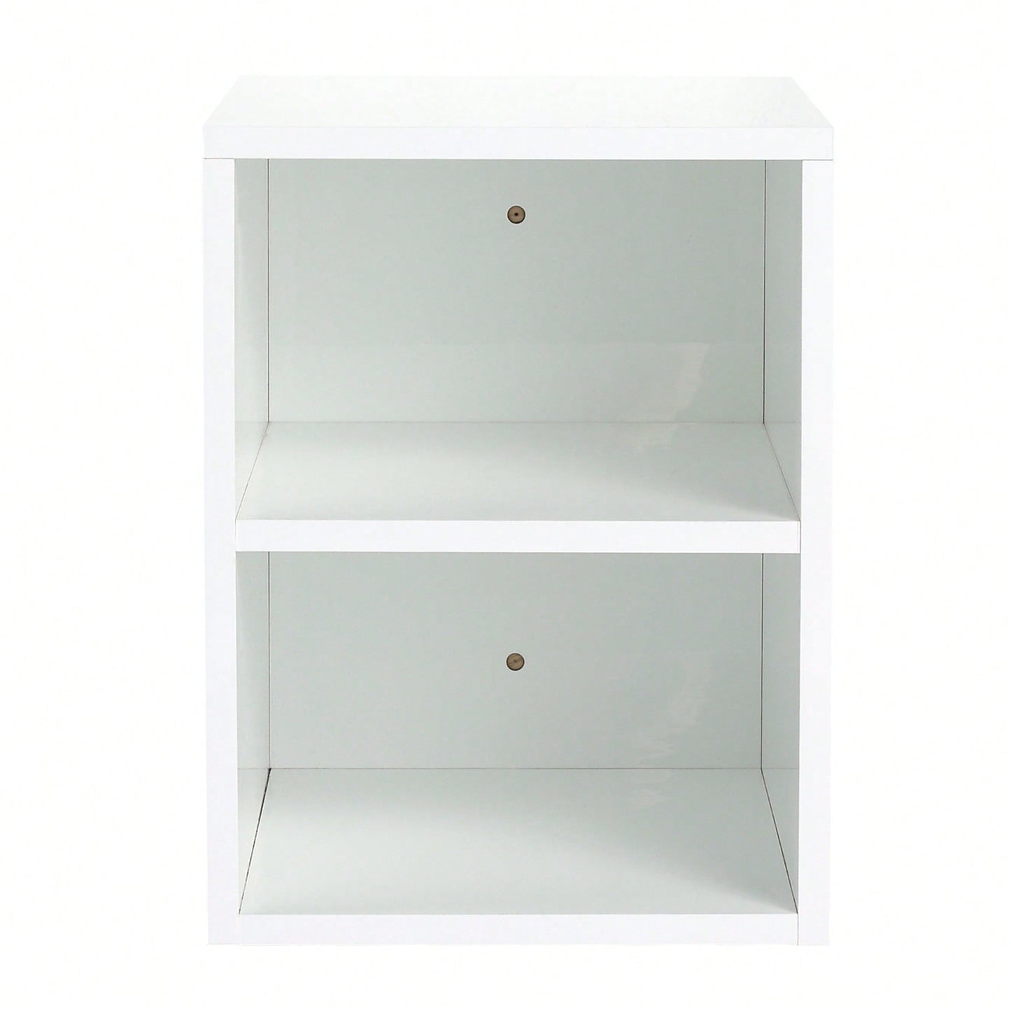 Glossy White 12 Inch Wall Mounted Storage Shelves For Small Bathrooms And Home Organization