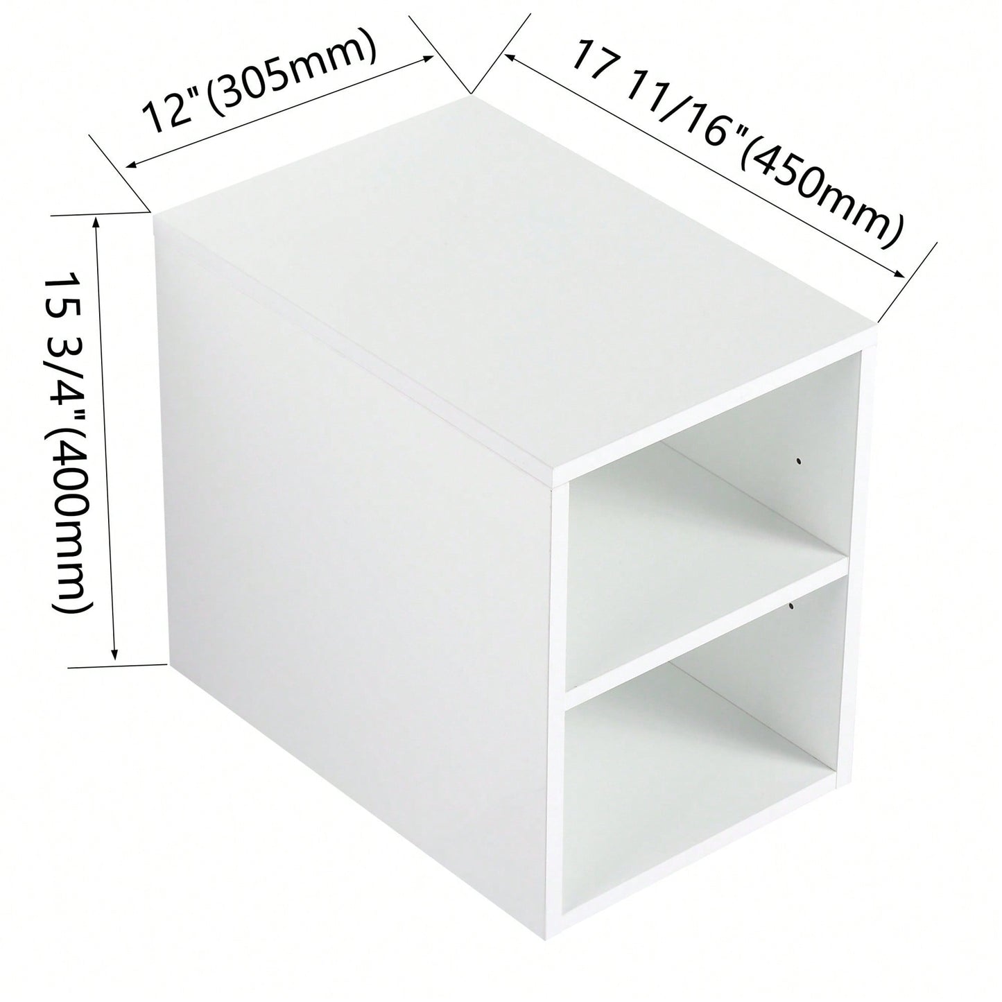 Glossy White 12 Inch Wall Mounted Storage Shelves For Small Bathrooms And Home Organization