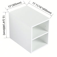 Glossy White 12 Inch Wall Mounted Storage Shelves For Small Bathrooms And Home Organization