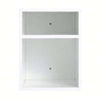 Glossy White 12 Inch Wall Mounted Storage Shelves For Small Bathrooms And Home Organization