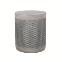 End Table With Modern Design And Lightweight Concrete Construction