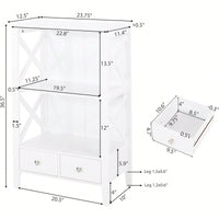 2 Drawer Storage Rack For Organizing Home And Office Essentials