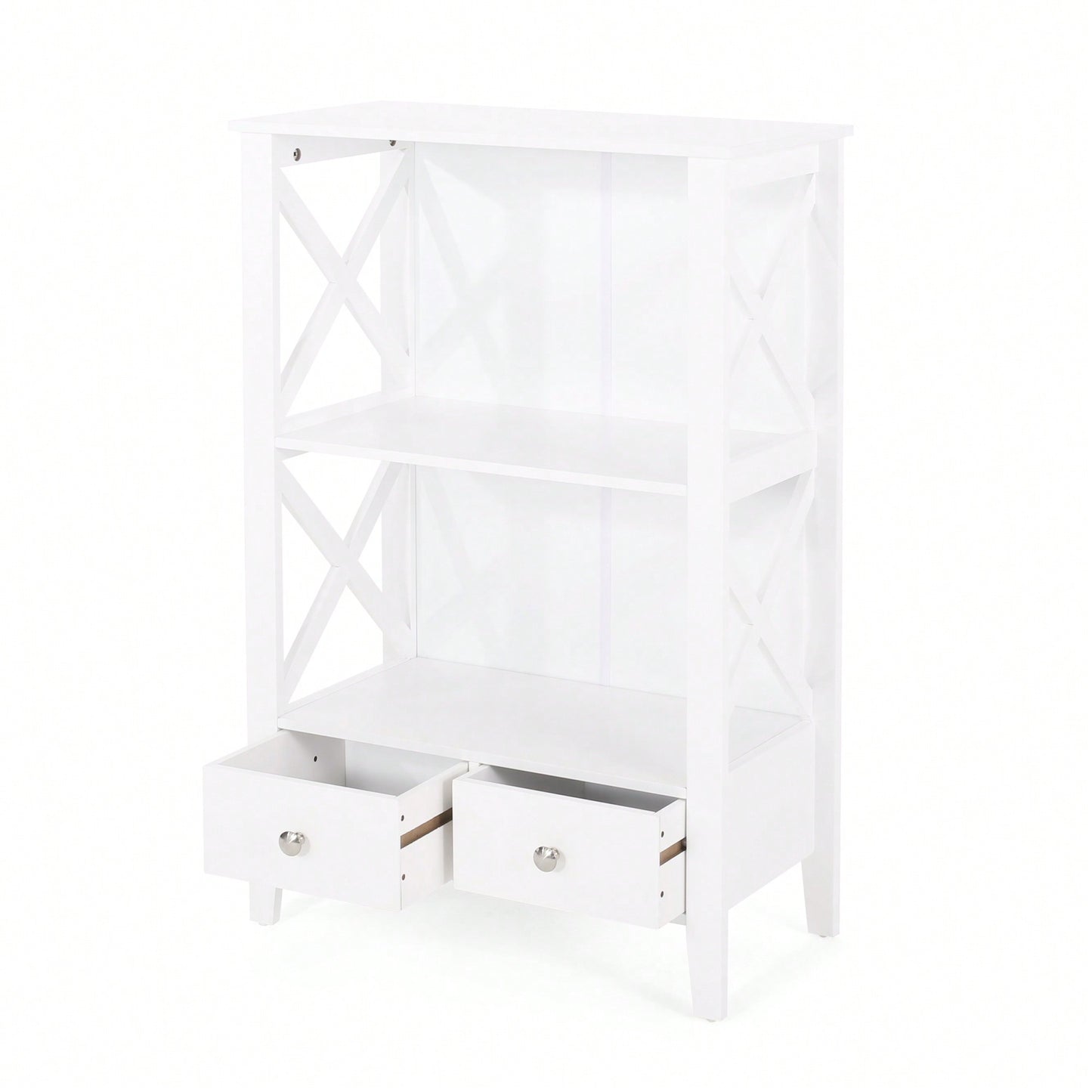 2 Drawer Storage Rack For Organizing Home And Office Essentials