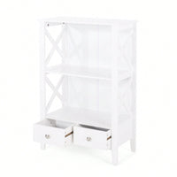 2 Drawer Storage Rack For Organizing Home And Office Essentials