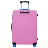 3 Piece Hardshell Luggage Set With Spinner Wheels And TSA Lock In Contrast Colors 20 24 28 Inch Suitcases