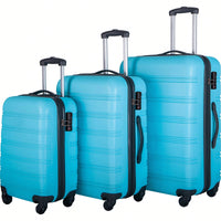 Hardside Spinner Luggage Set With TSA Lock 20 24 28 Inch Travel Suitcases