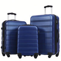 Hardside Spinner Luggage Set With TSA Lock 20 24 28 Inch Travel Suitcases