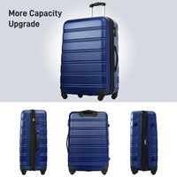 Hardside Spinner Luggage Set With TSA Lock 20 24 28 Inch Travel Suitcases