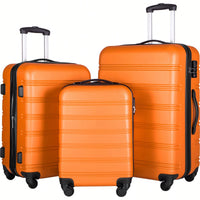 Hardside Spinner Luggage Set With TSA Lock 20 24 28 Inch Travel Suitcases