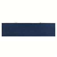 Elegant Vertical-Striped Four-Door Sideboard With Durable Metal Legs And Semi-Circular Handles For Study Entryway And Living Room