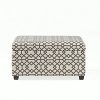 Stylish Upholstered Storage Ottoman For Living Room And Bedroom Organization