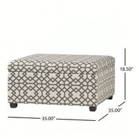 Stylish Upholstered Storage Ottoman For Living Room And Bedroom Organization