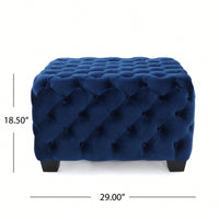 Elegant Ottoman With Plush Cushioning For Living Room Or Bedroom Decor