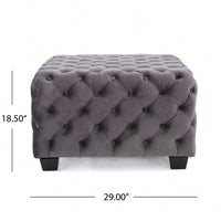 Elegant Ottoman With Plush Cushioning For Living Room Or Bedroom Decor
