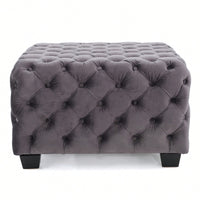 Elegant Ottoman With Plush Cushioning For Living Room Or Bedroom Decor