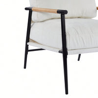Cozy Modern Accent Chair With Plush Cushions And Stylish Metal Frame For Living Room Bedroom Or Office