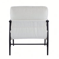 Cozy Modern Accent Chair With Plush Cushions And Stylish Metal Frame For Living Room Bedroom Or Office