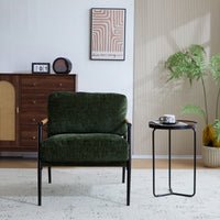 Cozy Modern Accent Chair With Plush Cushions And Stylish Metal Frame For Living Room Bedroom Or Office