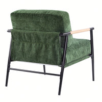 Cozy Modern Accent Chair With Plush Cushions And Stylish Metal Frame For Living Room Bedroom Or Office