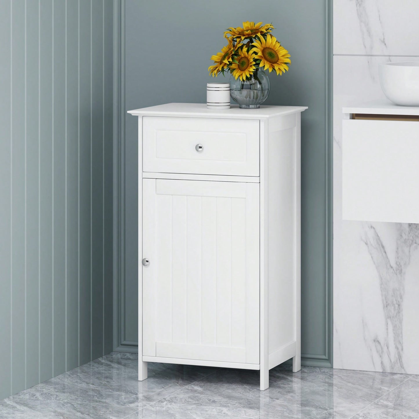 Stylish Wall-Mounted Bathroom Cabinet With Ample Storage Space And Elegant Design