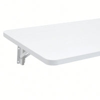 Space-Saving Wall Mounted Folding Table For Laundry Room, Home Office, Kitchen, Garage, And Dining Room