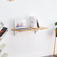 Space-Saving Wall Mounted Folding Table For Laundry Room, Home Office, Kitchen, Garage, And Dining Room
