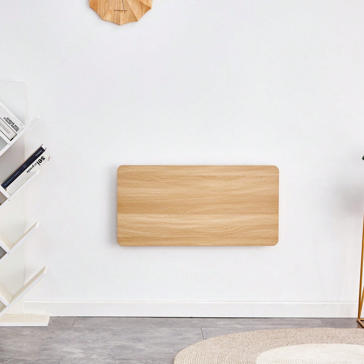 Space-Saving Wall Mounted Folding Table For Laundry Room, Home Office, Kitchen, Garage, And Dining Room