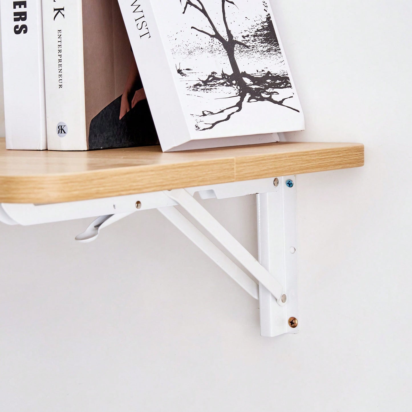 Space-Saving Wall Mounted Folding Table For Laundry Room, Home Office, Kitchen, Garage, And Dining Room