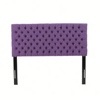 Elegant Upholstered King Size Headboard With Modern Design And Adjustable Height