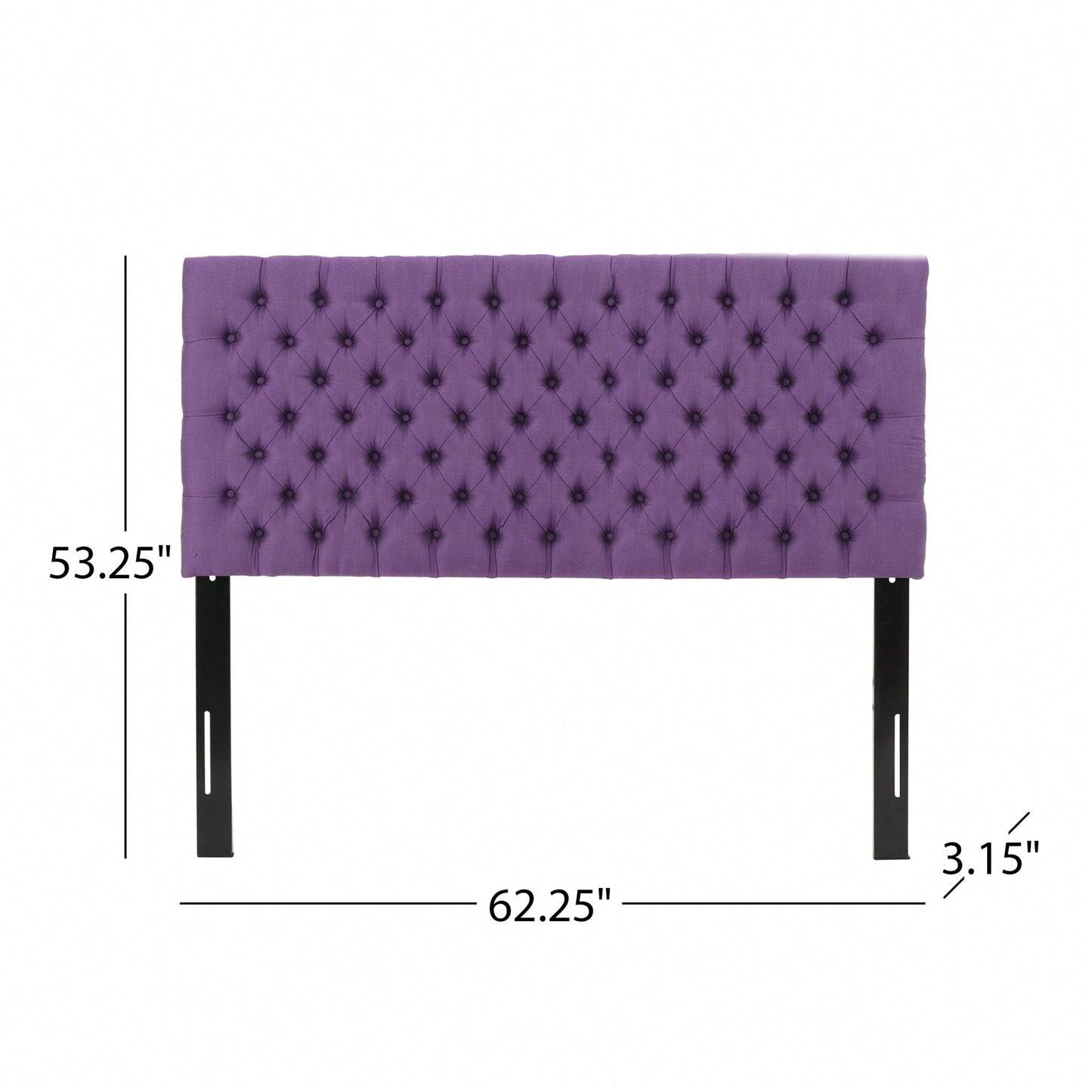Elegant Upholstered King Size Headboard With Modern Design And Adjustable Height