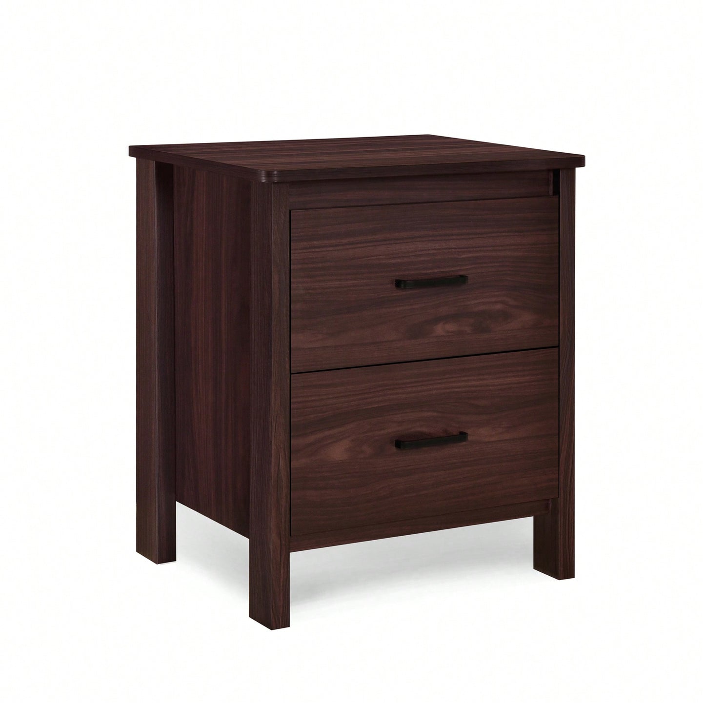 Easy Assembly Nightstand With Storage And Modern Design