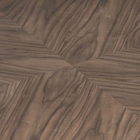 Modern Round Coffee Table For Living Room MDF Drum Center Table Walnut Finish No Assembly Required
