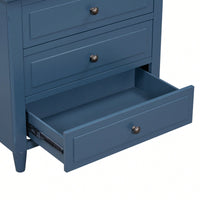 Elegant 3-Drawer Wooden Nightstand With Ample Storage Space For Bedroom Furniture