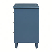 Elegant 3-Drawer Wooden Nightstand With Ample Storage Space For Bedroom Furniture
