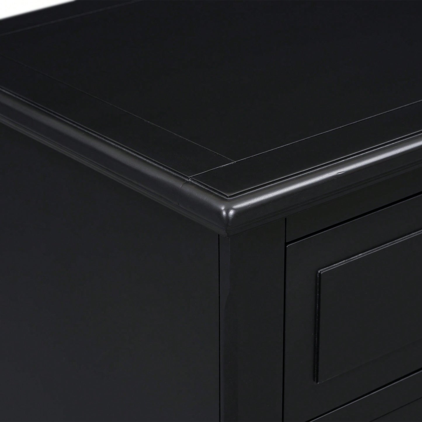 Elegant 3-Drawer Wooden Nightstand With Ample Storage Space For Bedroom Furniture