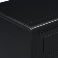 Elegant 3-Drawer Wooden Nightstand With Ample Storage Space For Bedroom Furniture