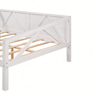 Gray Full Size Daybed With Wood Slat Support For Versatile Bedroom Or Living Room Use